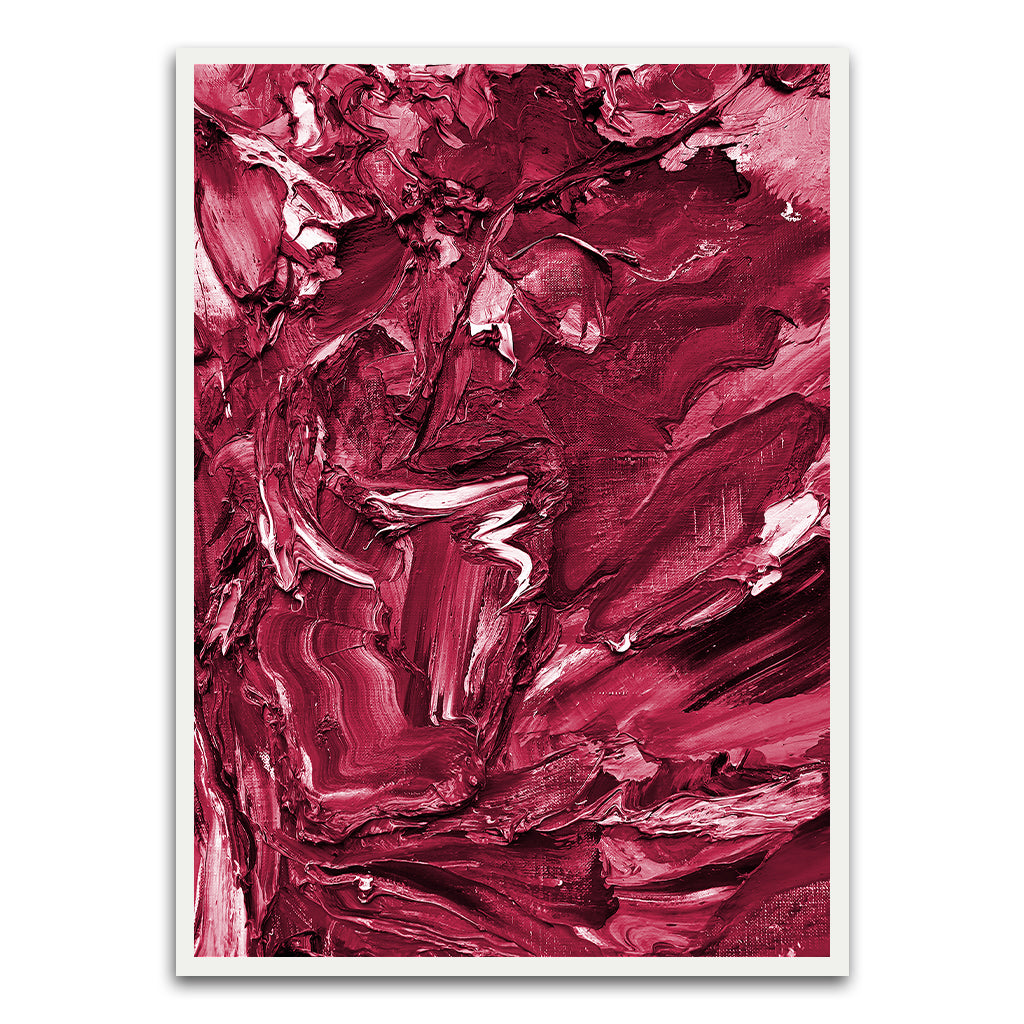 Red Paint White Printed frame acrylic canvas Frames