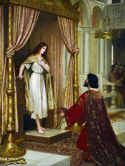 Edmund Blair Leighton – King Cophetua and the Beggar Maid 70x100 Canvas