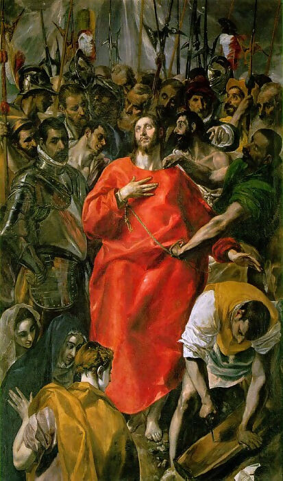 El Greco - The Rending of Christ's Garments 45x60 Canvas