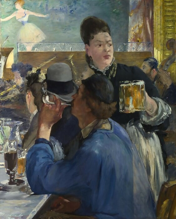 Edouard Manet - Corner of the Café Chantant 50X40 Canvas