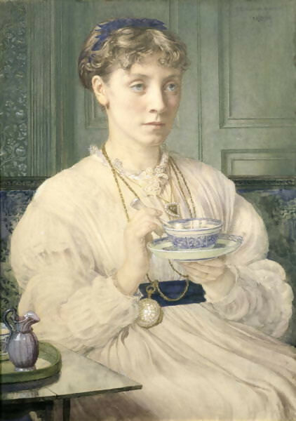 Edward John Poynter - Portrait of Georgiana Burne-Jones 70x100 Canvas