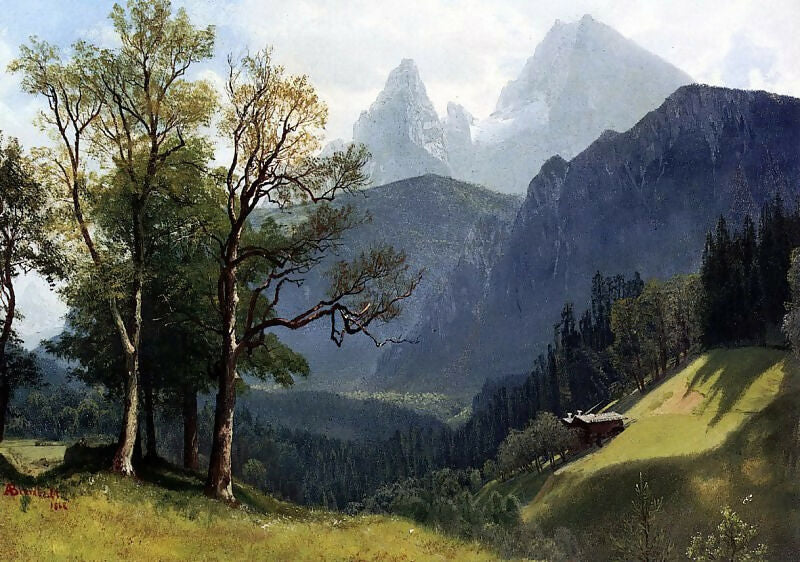 Albert Bierstadt - Tyrolean Landscape 140x187 Canvas