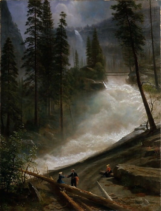The Metropolitan Museum of Art Part 3 Albert Bierstadt Nevada Falls, Yosemite 70x100 Canvas