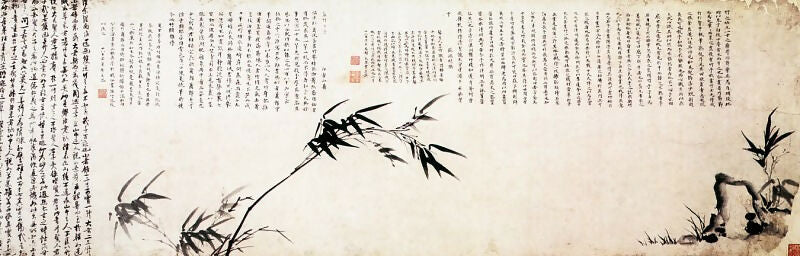 Chinese Painters of the Middle Ages (马守真 - 竹兰石图) – Ma Shouzhen
