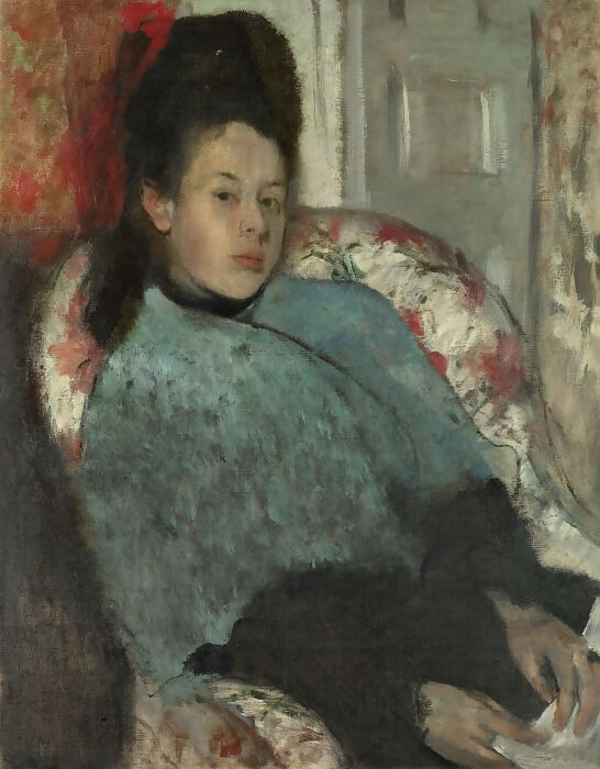 Part 3 National Gallery – Edgar Degas - Portrait of Elena Carafa 50X40 Canvas