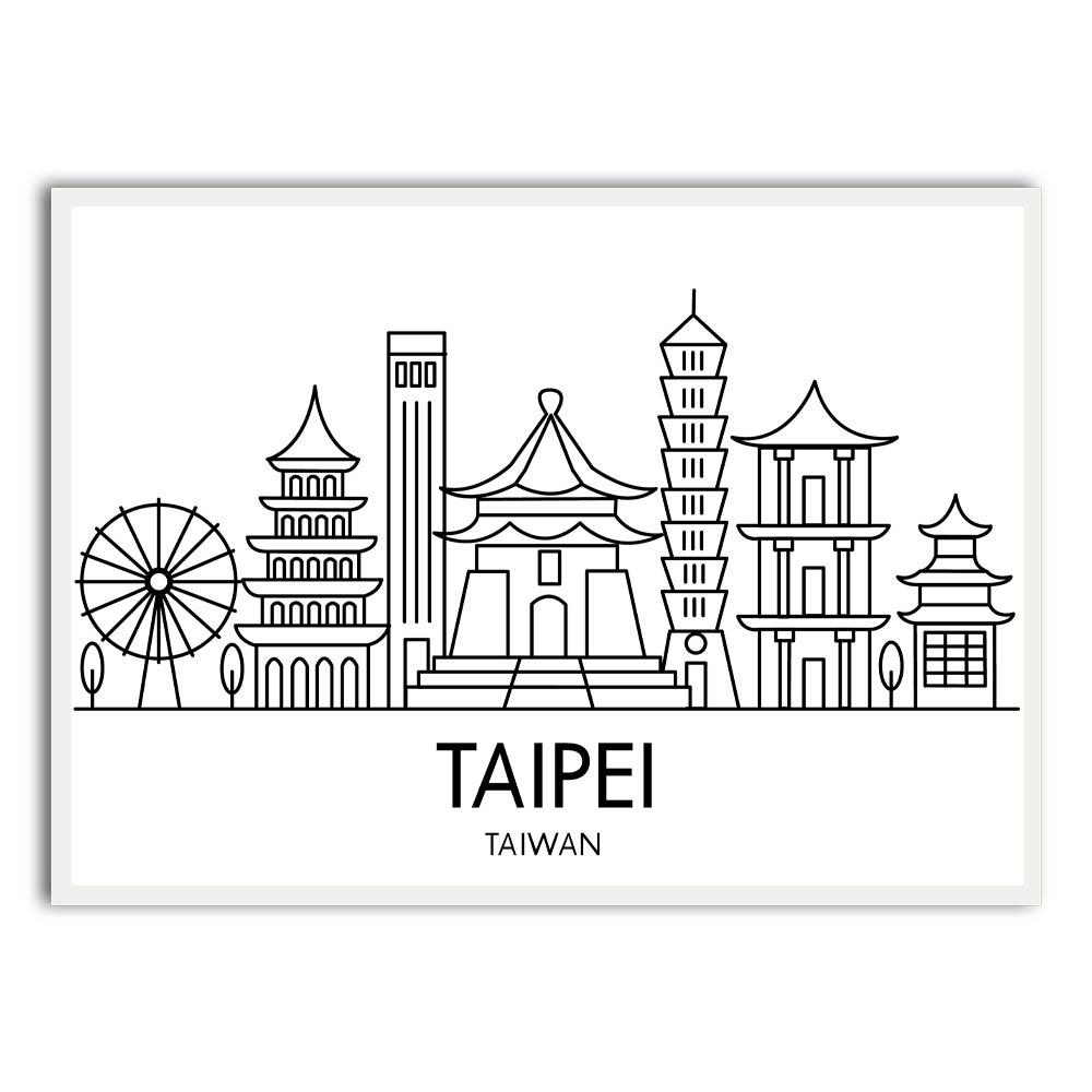Taiwan White Printed frame acrylic canvas Frames