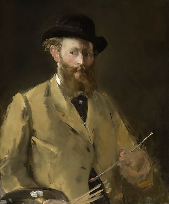 Edouard Manet – Self-portrait with palette 45x60 Canvas