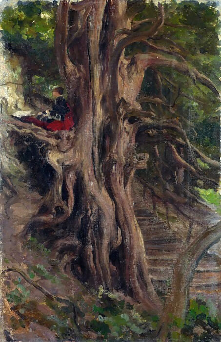 Part 4 National Gallery - Frederick, Lord Leighton - Trees at Cliveden 50X40 Canvas