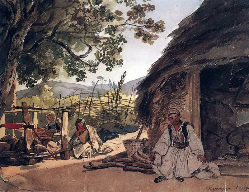 KarlPavlovichBryullov–GreekMorninginMirak.1835