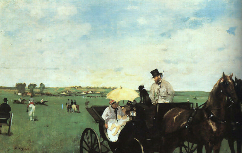 Edgar Degas - At the Races in the Provincess 50X40 Canvas