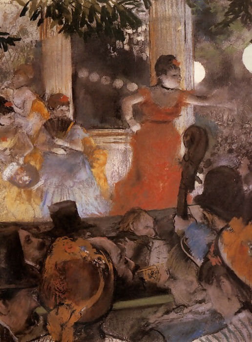 Edgar Degas - At the Ambassador's Café 90x120 Canvas
