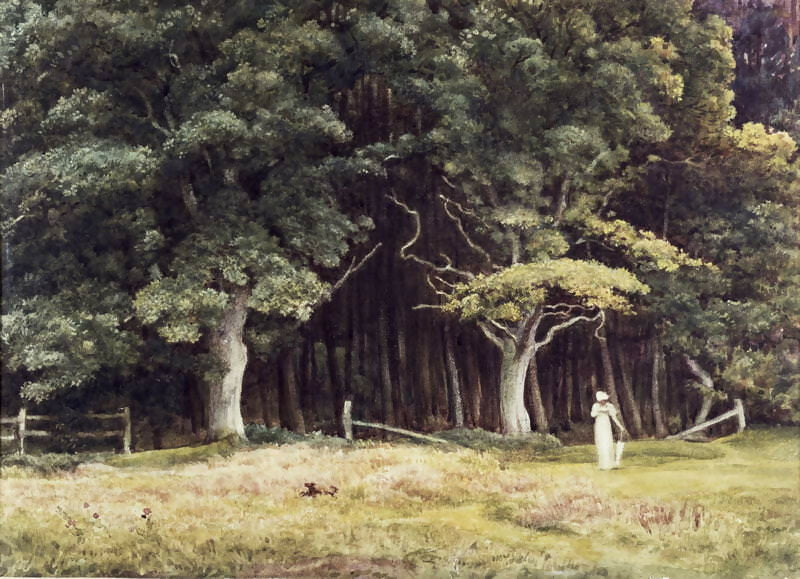 Edward John Poynter - Wooded Landscape 90x120 Canvas