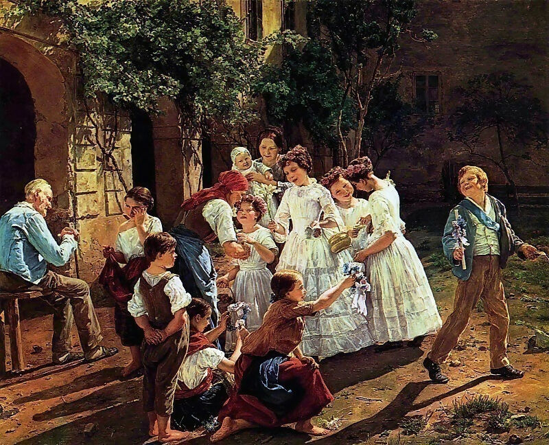 Ferdinand Georg Waldmüller – In the Morning, Corpus Christi