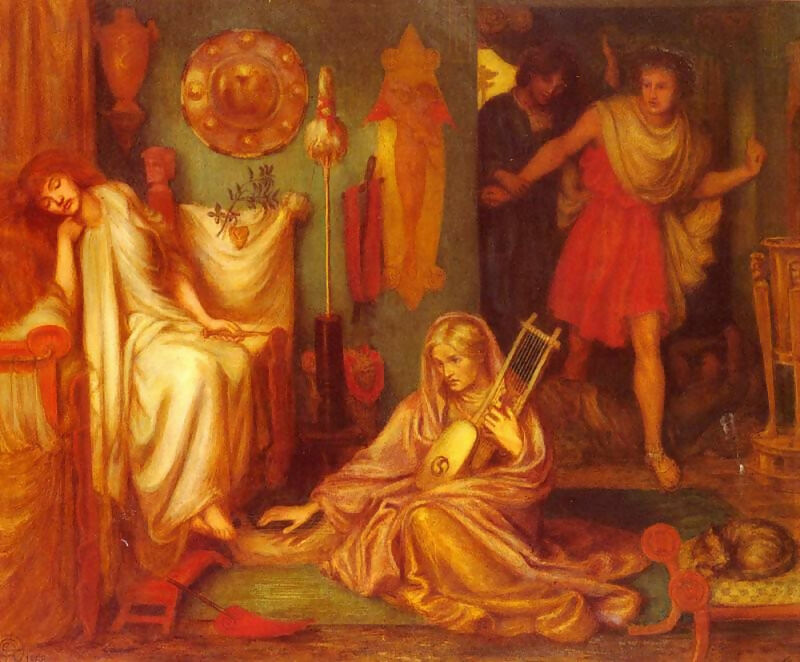Dante Gabriel Rossetti Tibullus s Return to Delia