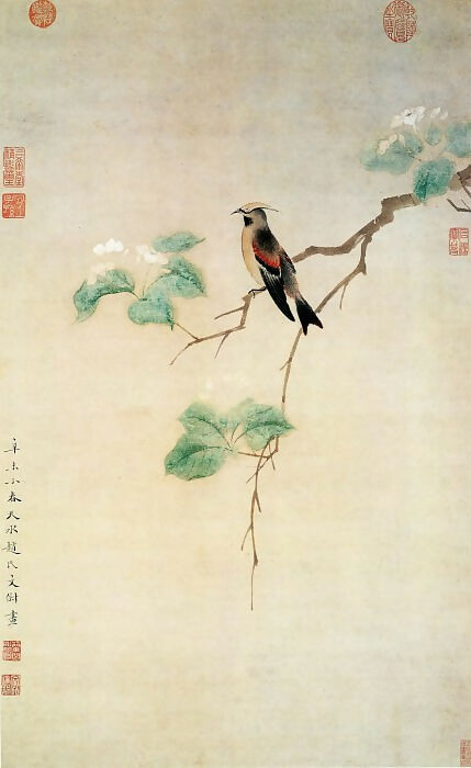 Chinese Artists of the Middle Ages (文椒 - 花鸟图) – Wen Jiao 140x187 Canvas