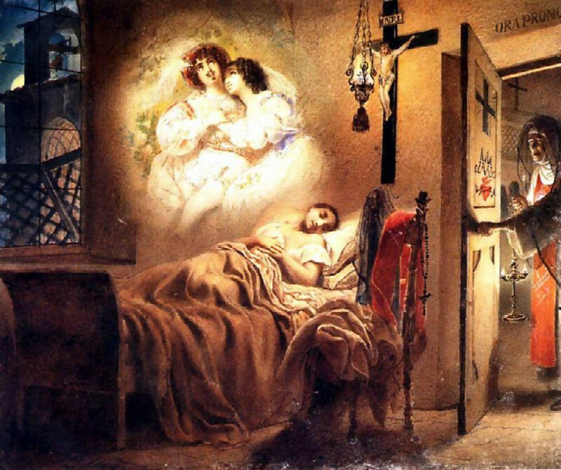 KarlPavlovichBryullov-Anun'sdream.1831 90x120 Canvas