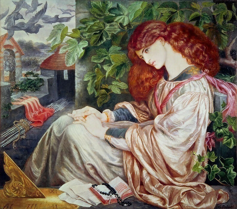 Dante Gabriel Rossetti – Pia de Tolomei 70x100 Canvas