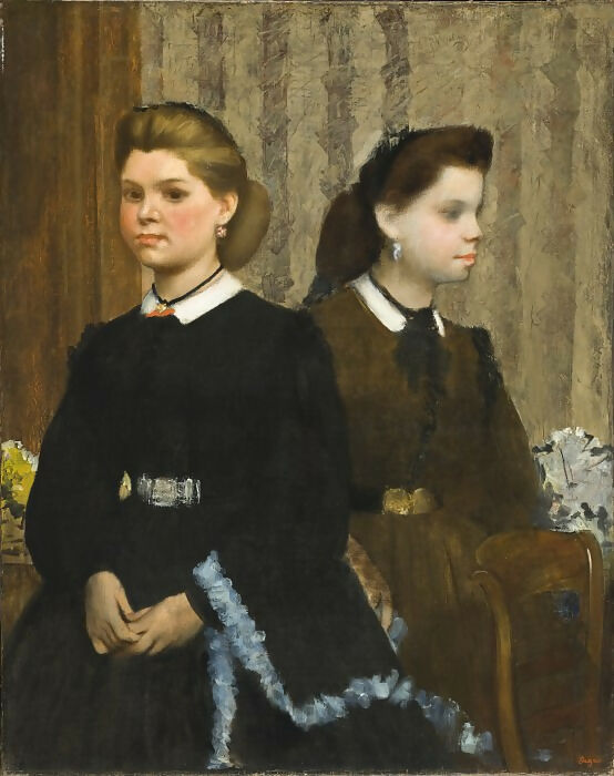 Los Angeles County Museum of Art – Edgar Degas - The Bellelli Sisters (Giovanna and Juliana)s 70x100 Canvas