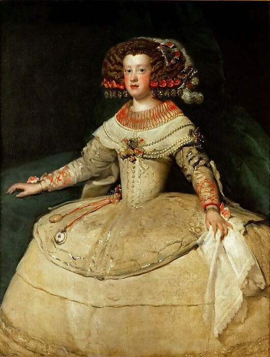 Diego Rodriguez de Silva y Velazquez – Portrait of Infanta Maria Teresa 70x100 Canvas