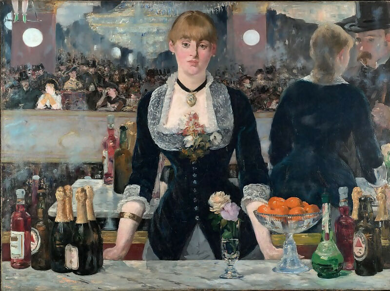 Edouard Manet – A Bar at the Folies Bergère 90x120 Canvas