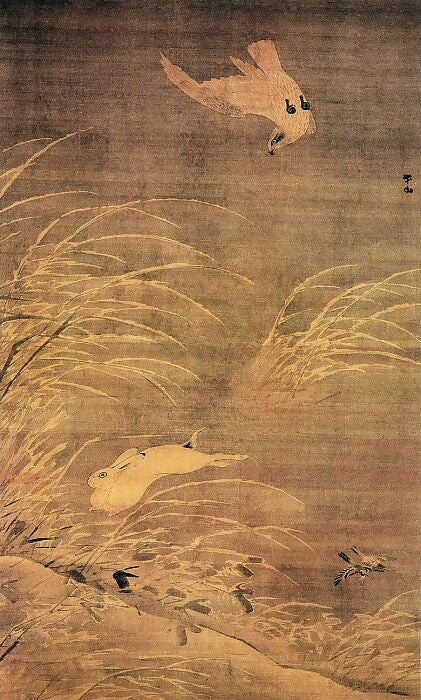 Chinese Painters of the Middle Ages (张路 - 苍鹰攫兔图) – Zhang Lu 50X40 Canvas