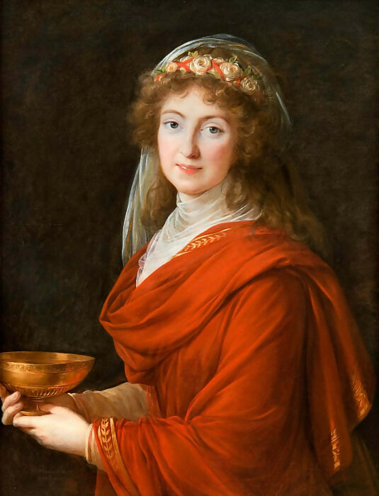 Elisabeth-Louise Vigee-Lebrun – Portrait of Countess Simiatkovsky Bystry 140x187 Canvas