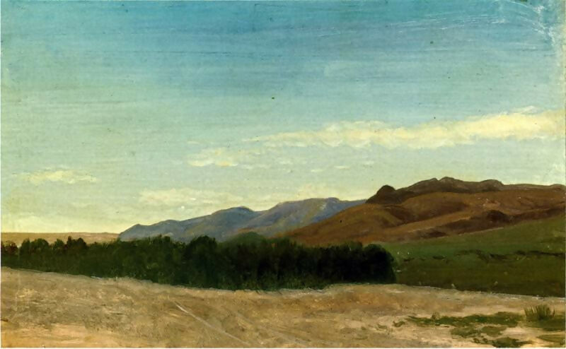 Albert Bierstadt - The Plains Near Fort Laramie 50X108 Canvas