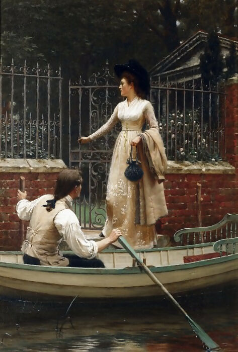 Edmund Blair Leighton – Lovers' Flight 50X40 Canvas