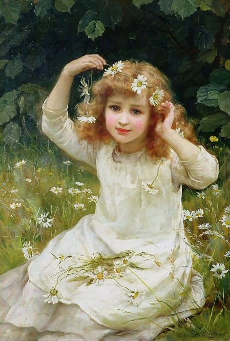 Frederick Morgan – Marguerites 140x187 Canvas