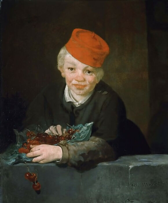Edouard Manet - Boy with Cherries 90x120 Canvas