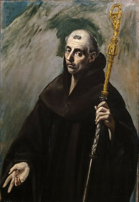 Saint Benedict 45x60 Canvas