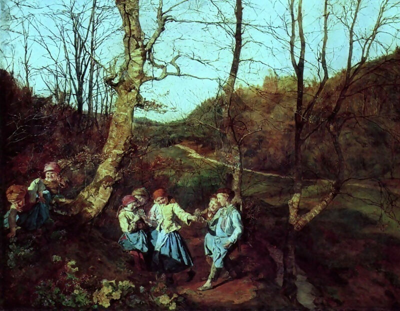 Ferdinand Georg Waldmüller Early Spring in the Vienna Woods