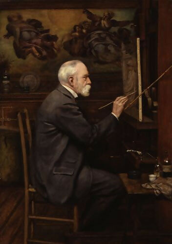Edward John Poynter - Self-Portrait 90x120 Canvas