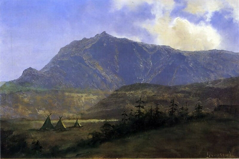 Albert Bierstadt – Encampment 140x187 Canvas