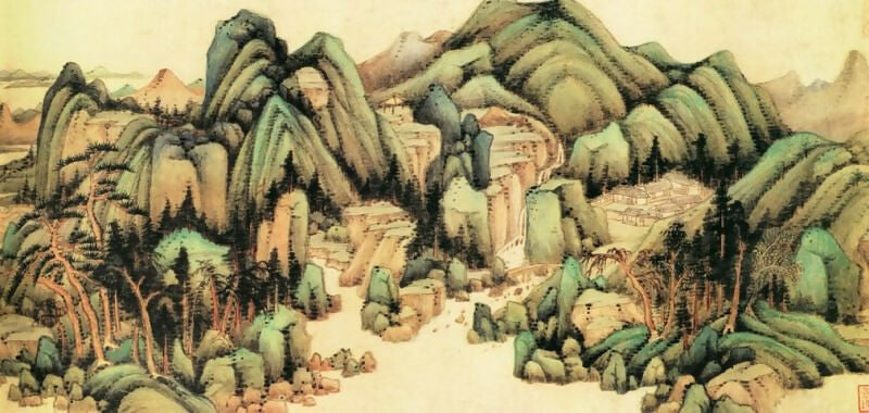 Chinese Artists of the Middle Ages (佚名 - 宁懋石线画) – Unknown 70x100 Canvas