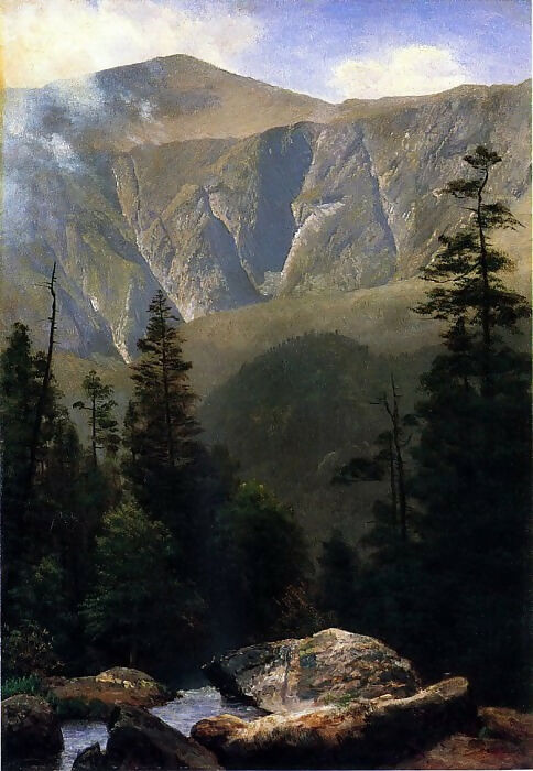 Albert Bierstadt - Mountain Landscapes 45x60 Canvas