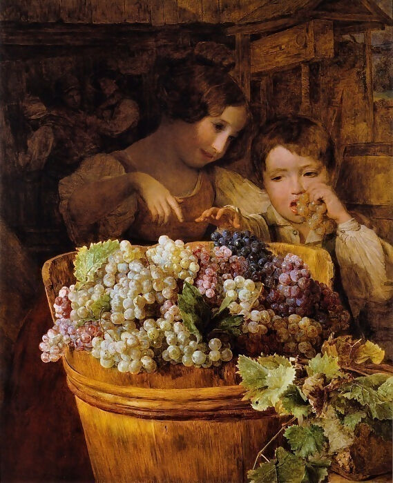 Ferdinand Georg Waldmüller Children in the Press Shop