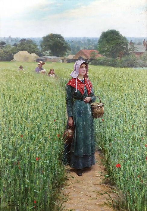 Edmund Blair Leighton – The Dinner Hour 70x100 Canvas