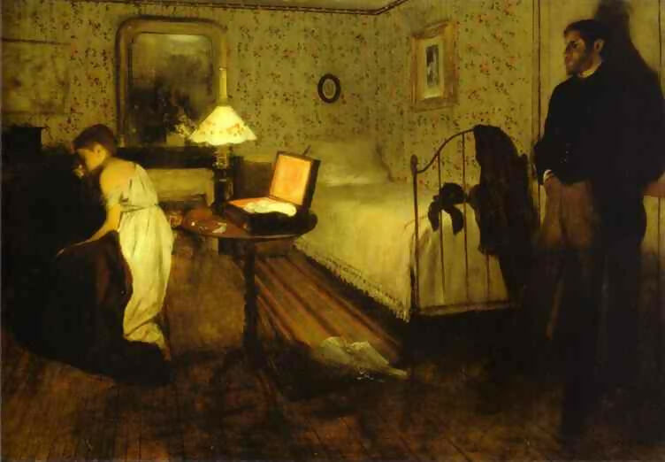 Edgar Degas - Violences 140x187 Canvas