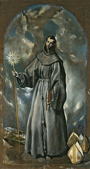 El Greco - Saint Bernard 90x120 Canvas