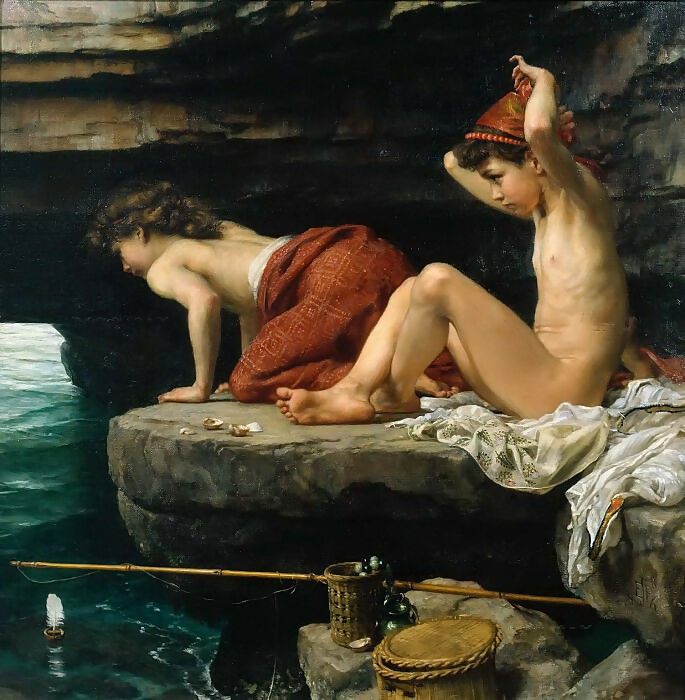 Edward John Poynter - Setting Out 45x60 Canvas
