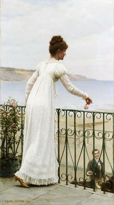 Edmund Blair Leighton – The Admirer 50X40 Canvas