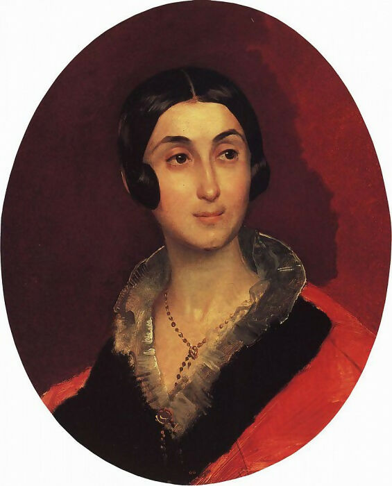 KarlPavlovichBryullov–PortraitofE.I.Ton,wifeoftheartistK.A.Ton.1837-1840 140x187 Canvas