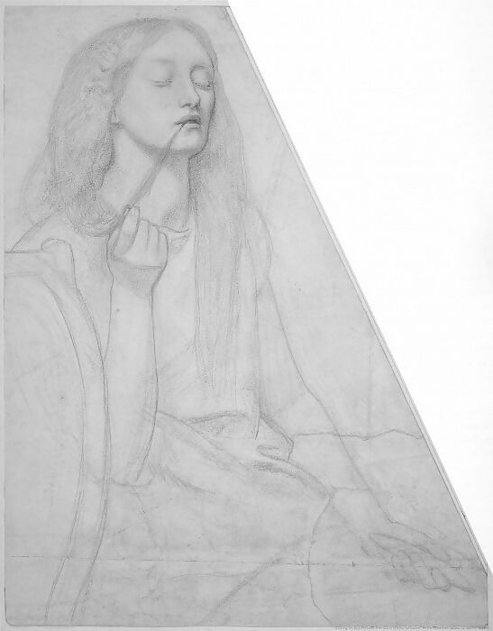Dante Gabriel Rossetti Rossetti s Study for Delia