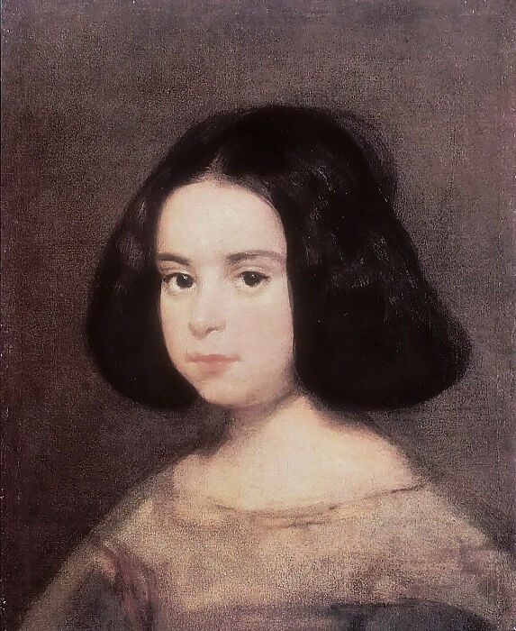 Diego Rodriguez de Silva y Velazquez – Portrait of a Gir 45x60 Canvas
