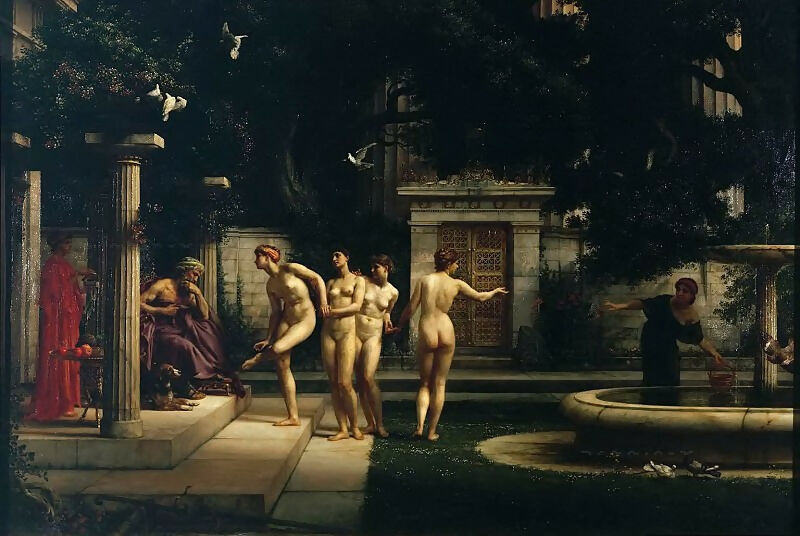 Edward John Poynter – A Visit to Asclepius 90x120 Canvas