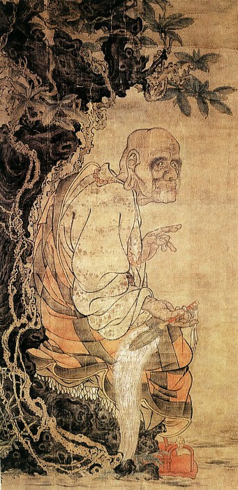Chinese Artists of the Middle Ages (伐蹉 - 十六罗汉图·迦诺迦) – Fa Cuo 70x100 Canvas
