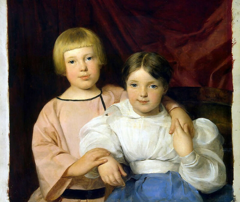 Hermitage part 2 Waldmüller, Ferdinand Georg Children 140x187 Canvas