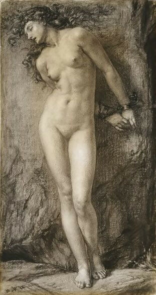 Edward John Poynter - Andromedaa 140x187 Canvas