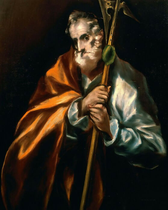 El Greco - Apostle Jude Thaddeus 50X40 Canvas